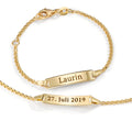 Gravurarmband 375/9 K Gelbgold 12-14 cm verstellbar - Ansicht 3
