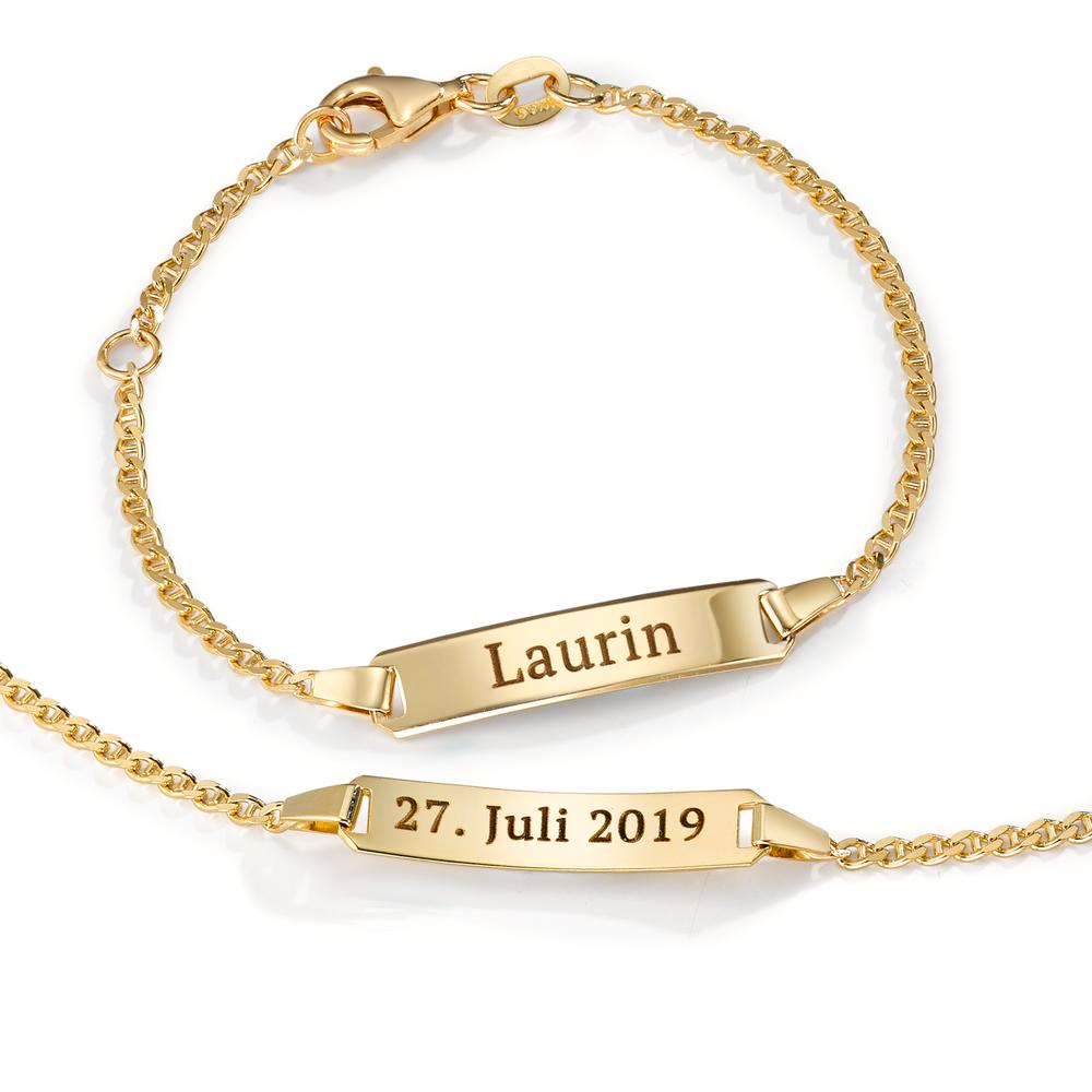 Gravurarmband 375/9 K Gelbgold 12-14 cm verstellbar - Ansicht 3