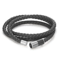 Armband Leder, Titan, Carbon Ø6 mm - Ansicht 2