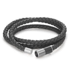Armband Leder, Titan, Carbon Ø6 mm - Ansicht 2