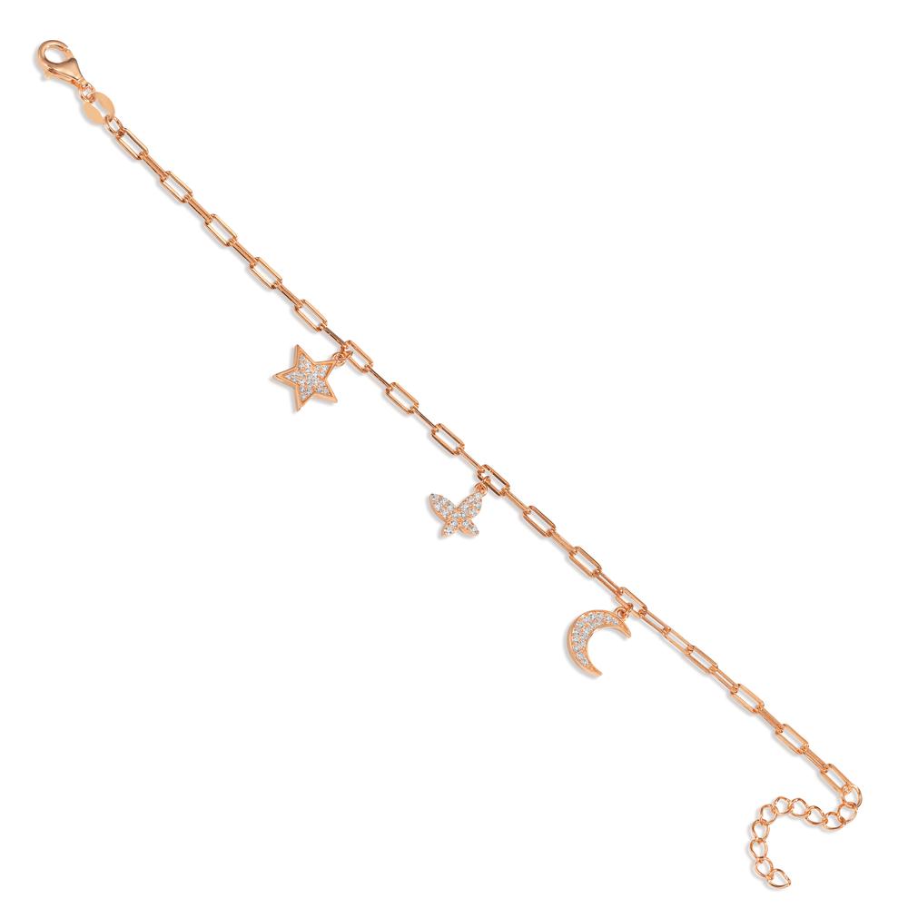 Armband Silber Zirkonia rosé vergoldet verstellbar - Ansicht 2