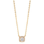 Collier Silber Zirkonia vergoldet 40-45 cm verstellbar - Ansicht 1