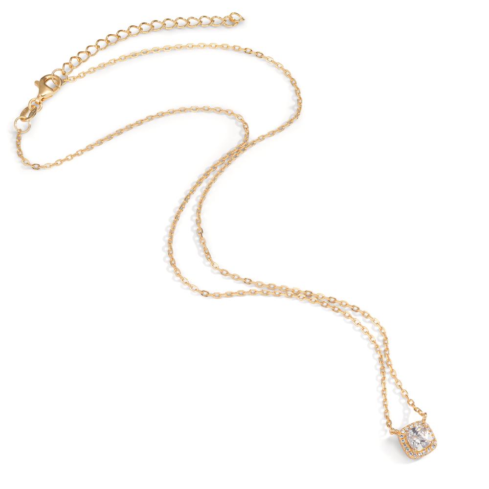 Collier Silber Zirkonia vergoldet 40-45 cm verstellbar - Ansicht 2