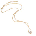 Collier Silber Zirkonia vergoldet 40-45 cm verstellbar - Ansicht 2