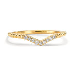 Memory Ring 750/18 K Gelbgold Diamant 0.07 ct, 9 Steine, w-si - Ansicht 2