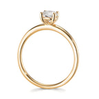 Solitär Ring 750/18 K Gelbgold Diamant Lab Grown 0.50 ct, tw-vsi, 5 mm - Ansicht 3