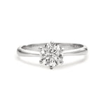 Solitär Ring 750/18 K Weissgold Diamant Lab Grown 1 ct, w-si - Ansicht 2