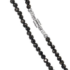 Collier Edelstahl Spinell schwarz, 3 mm 43 cm - Ansicht 2