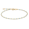 Armband 585/14 K Gelbgold emailliert verstellbar - Ansicht 1