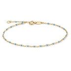 Armband 585/14 K Gelbgold emailliert verstellbar - Ansicht 1