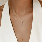 Trinity Y Necklace 14K