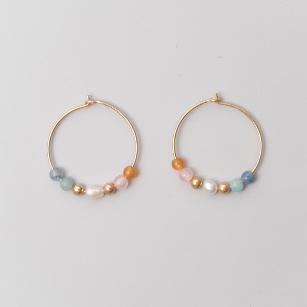 Summer pearl hoop