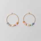 Summer pearl hoop