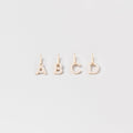 Diamond letter necklace | solid gold