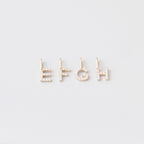 Diamond letter necklace | solid gold