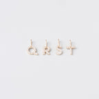 Diamond letter necklace | solid gold