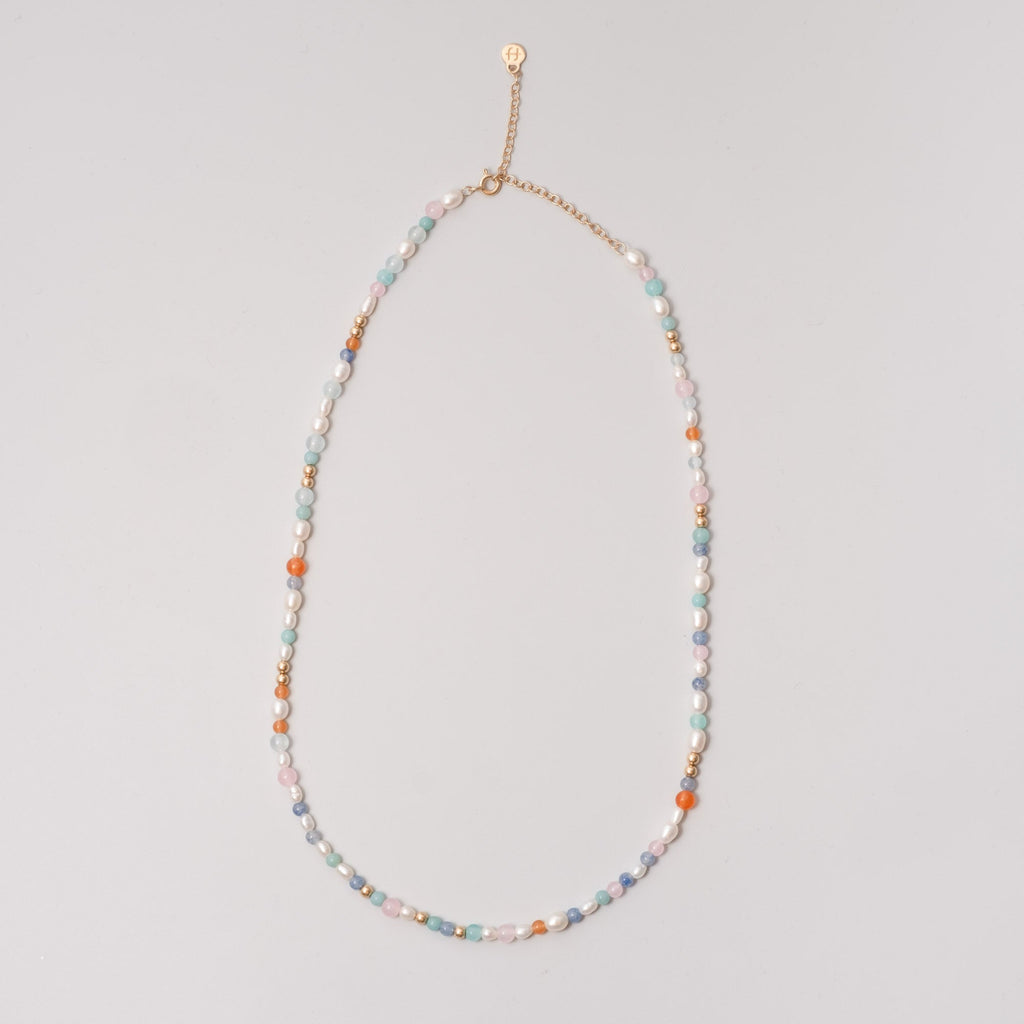 Summer pearl choker necklace