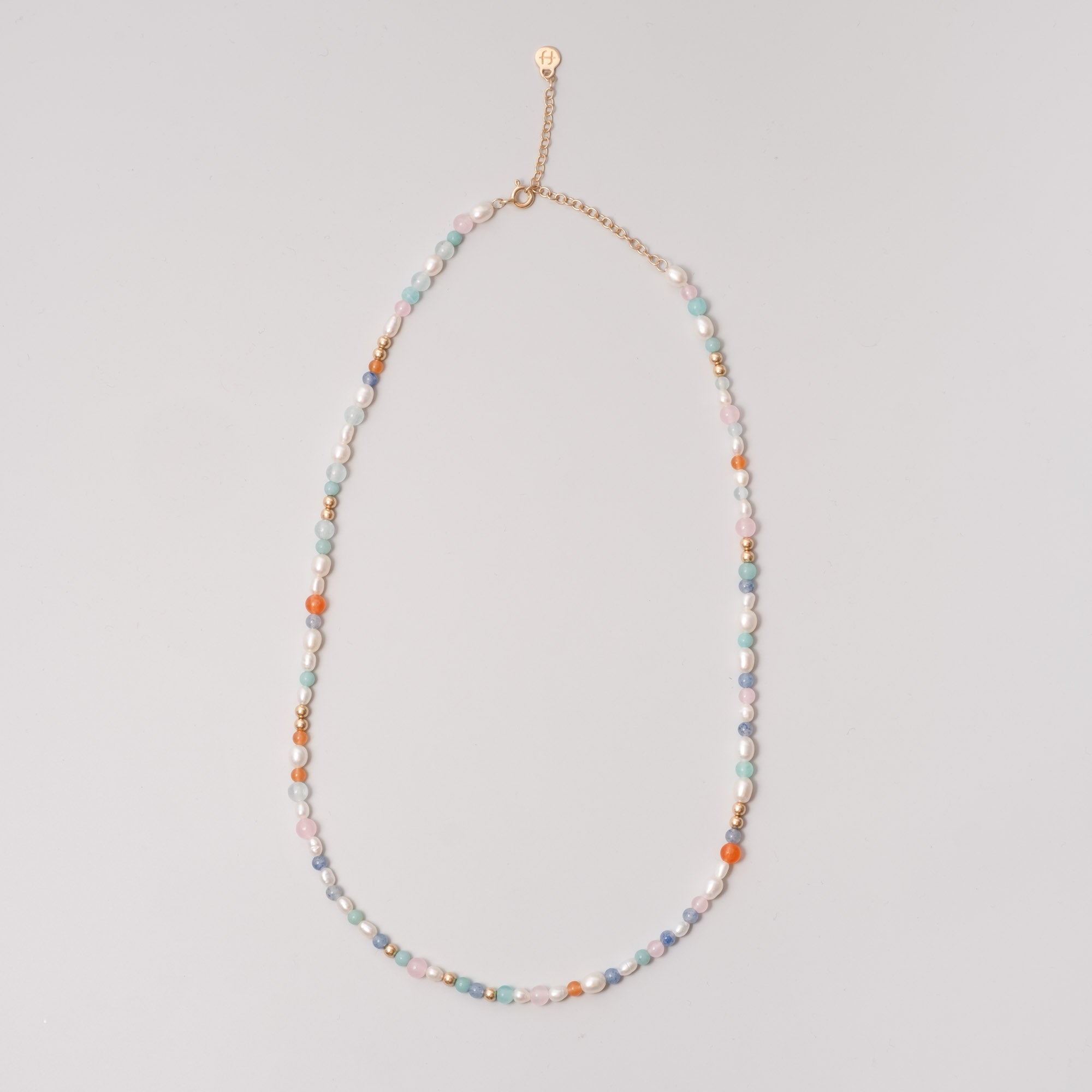 Summer pearl choker necklace