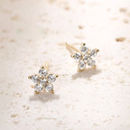 Bloom Stud Earrings 9K Gold