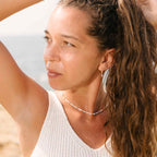 Summer pearl hoop
