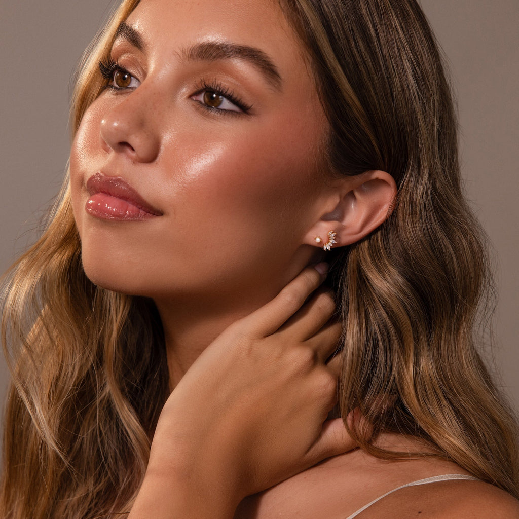Baby Venus Flachrücken Ohrstecker – Luftli