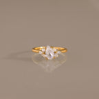 Diamant Blütenblatt Ring – Luftli