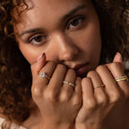 Diamant Blütenblatt Ring – Luftli