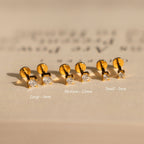 Diamant Flachrücken Ohrstecker Set – Luftli