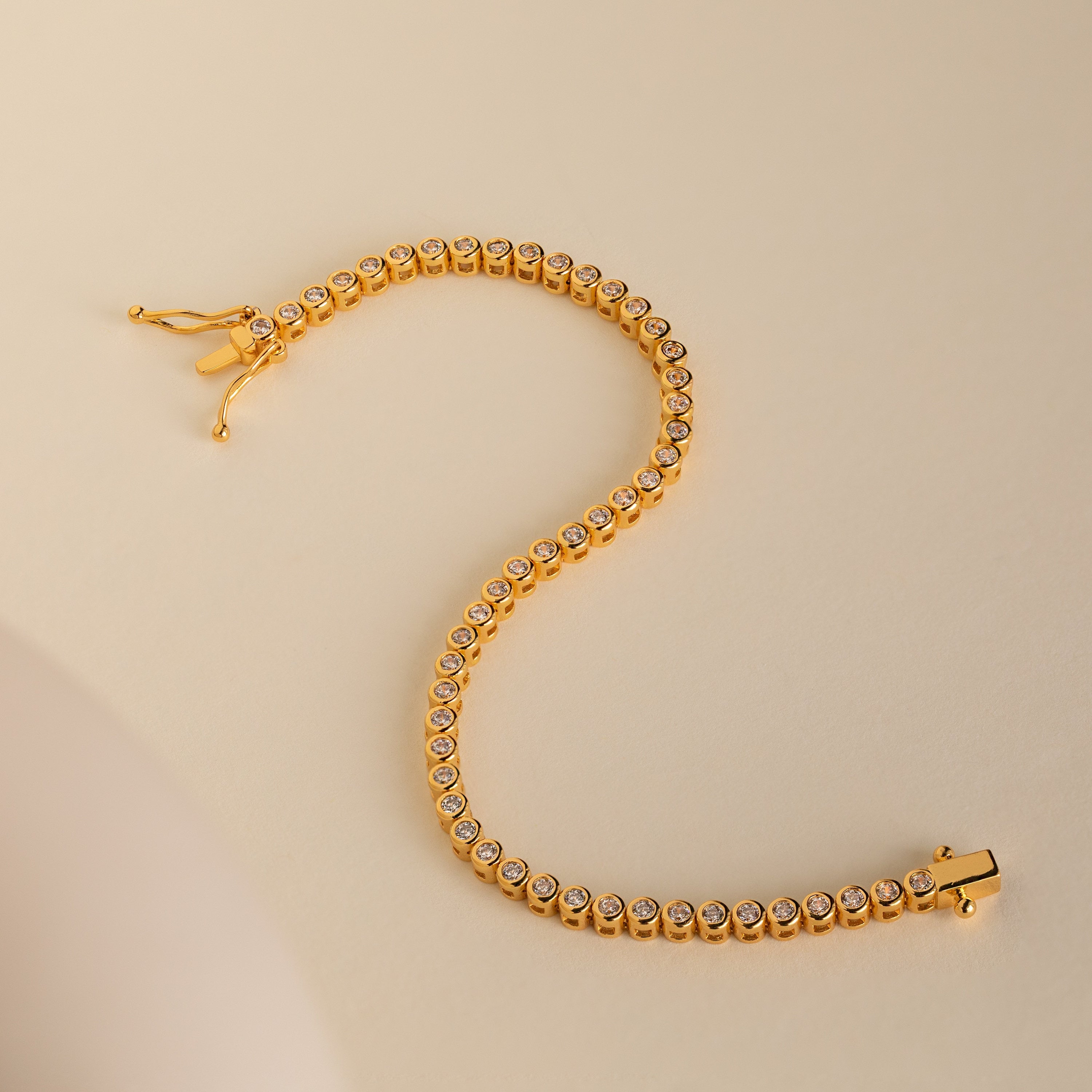 Diamant Zargen Tennis Armband – Luftli