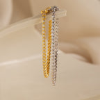 Diamant Zargen Tennis Armband – Luftli