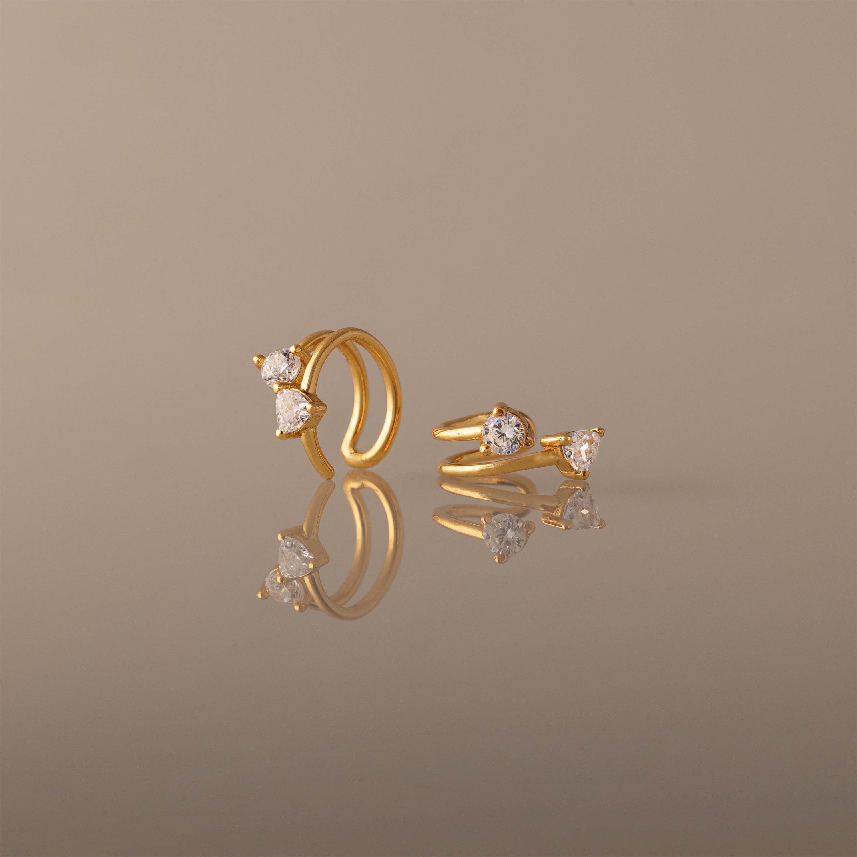 Duo Diamant Ear Cuffs – Luftli