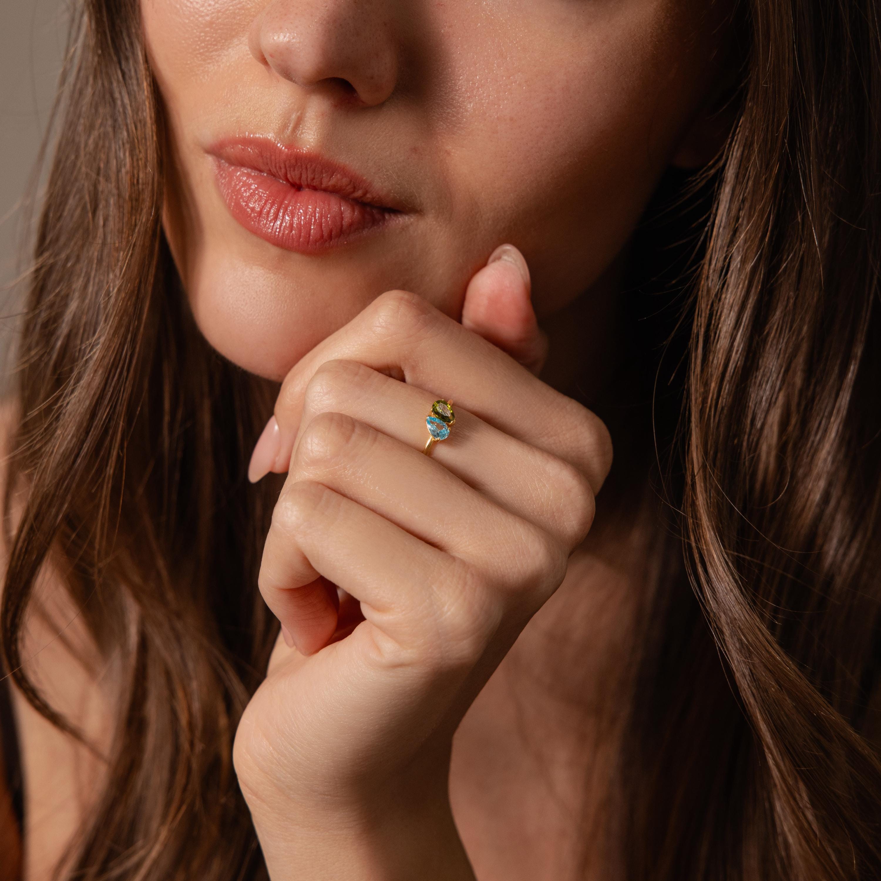 Duo Birnen Toi et Moi Ring – Luftli