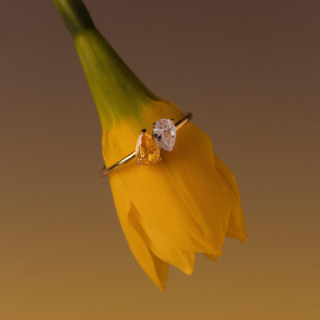 Duo Birnen Toi et Moi Ring – Luftli