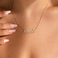 Elegante Pavé Namenskette – Luftli