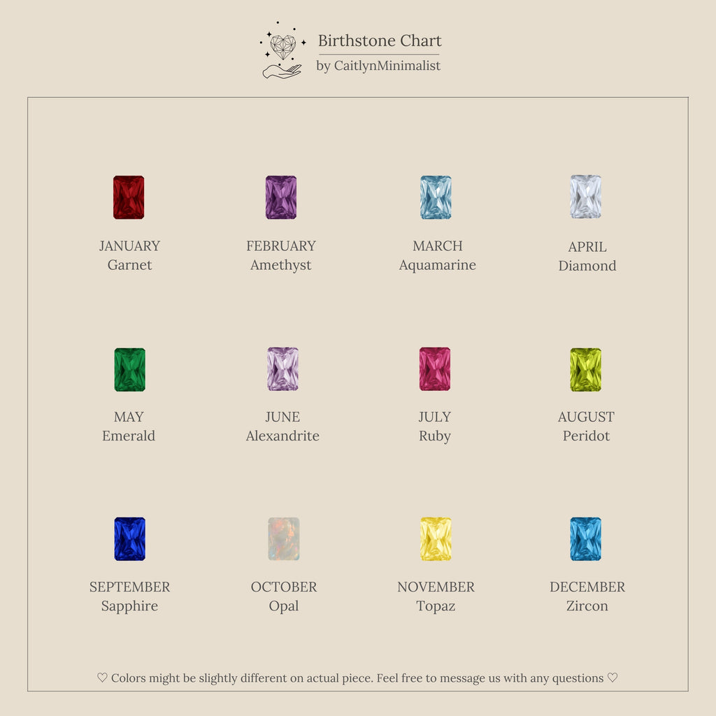 Geburtsblumen Charm Halskette – Luftli