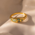 Jade Tautropfen Ring – Luftli