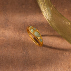 Jade Tautropfen Ring – Luftli