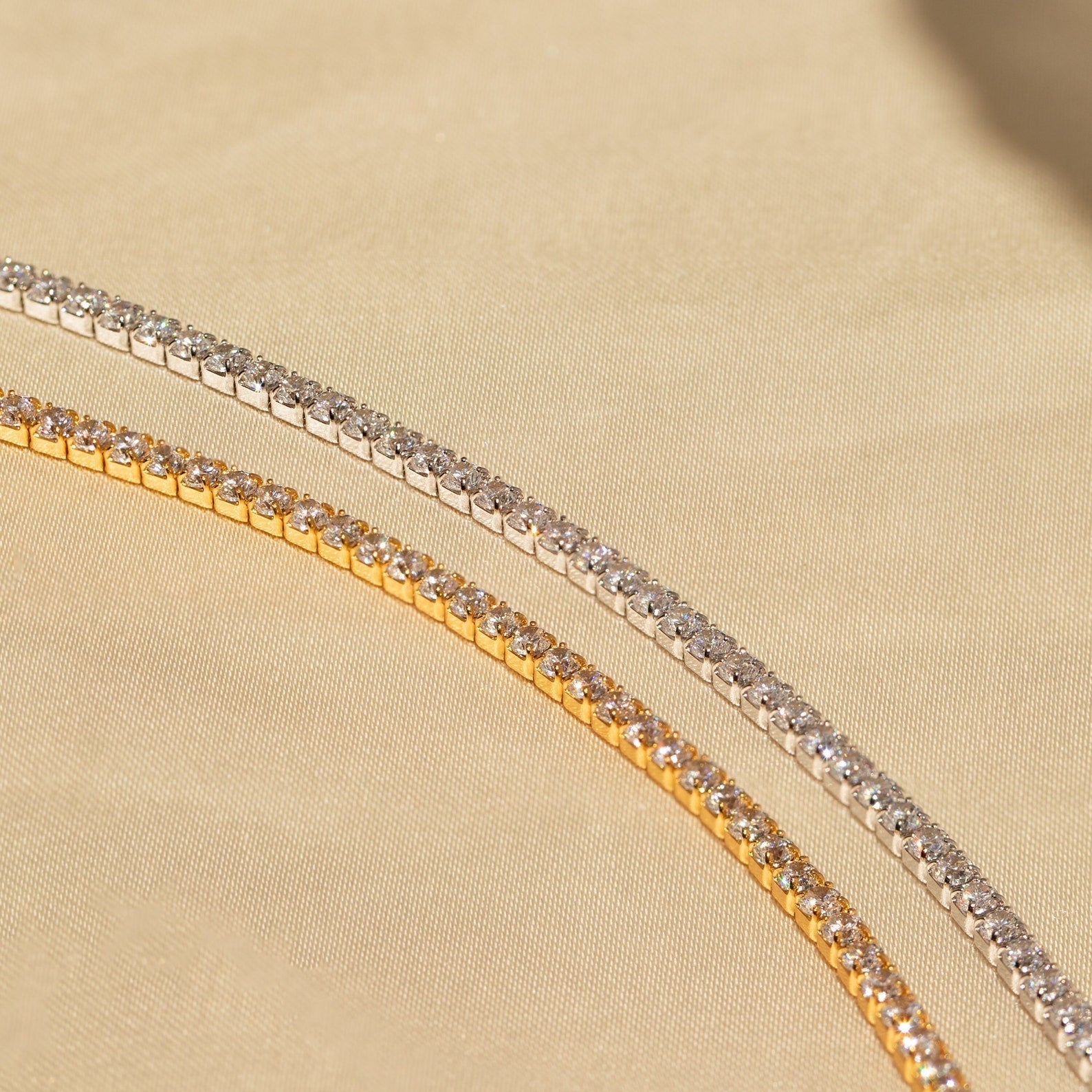Klassisches Diamant Tennis Armband – Luftli