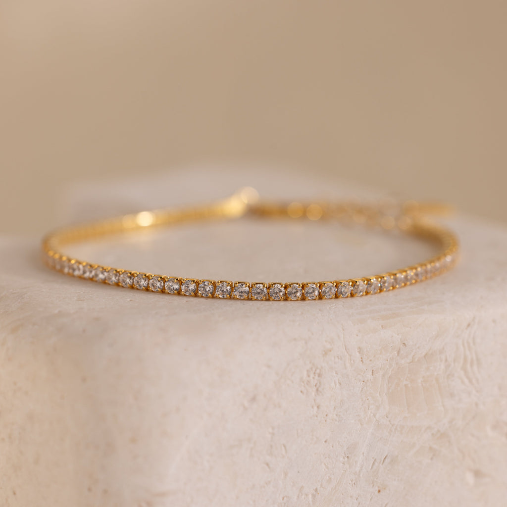 Klassisches Diamant Tennis Armband – Luftli