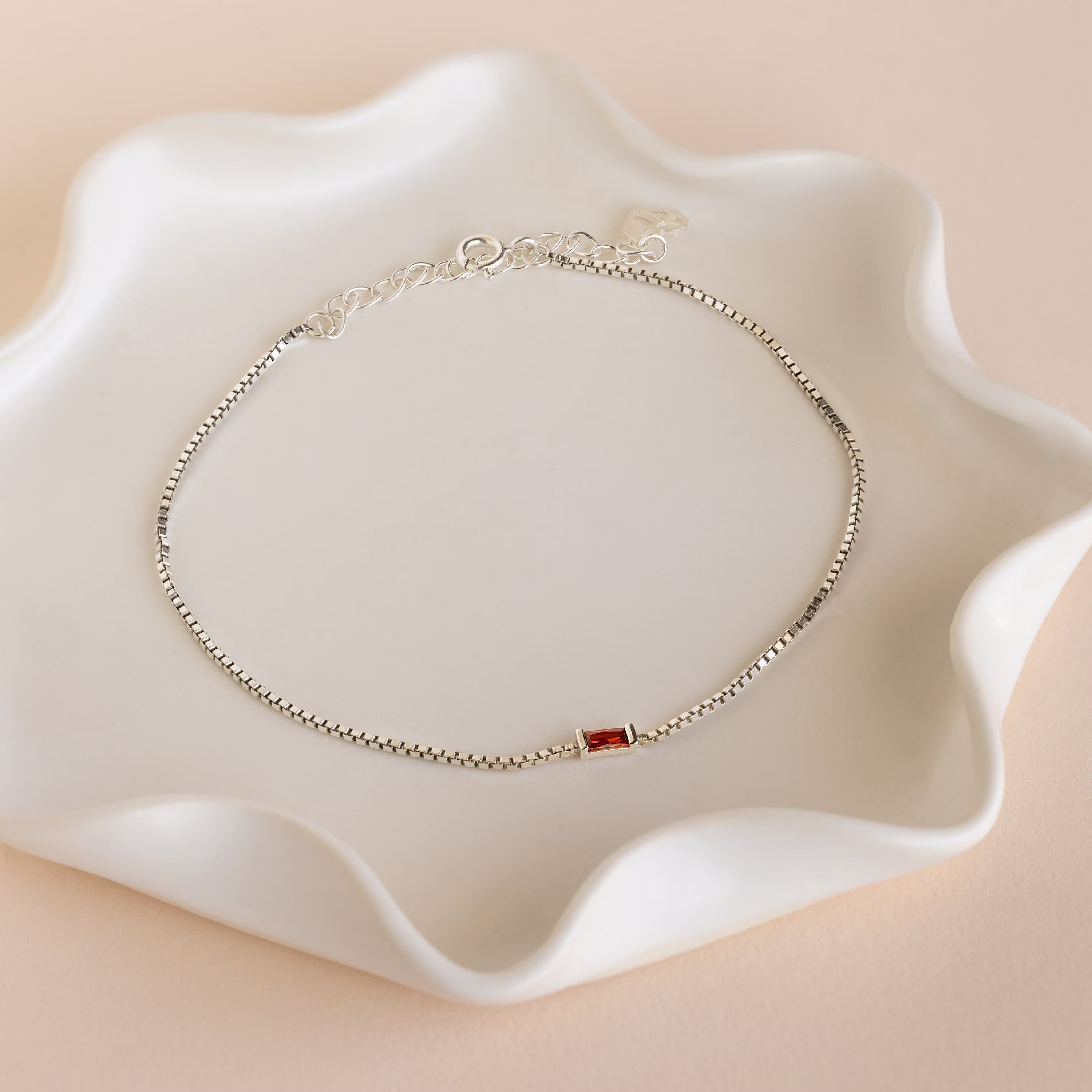 Mehrfach Baguette Geburtsstein Armband – Luftli