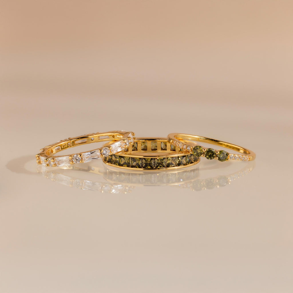 Peridot Ringe Set – Luftli