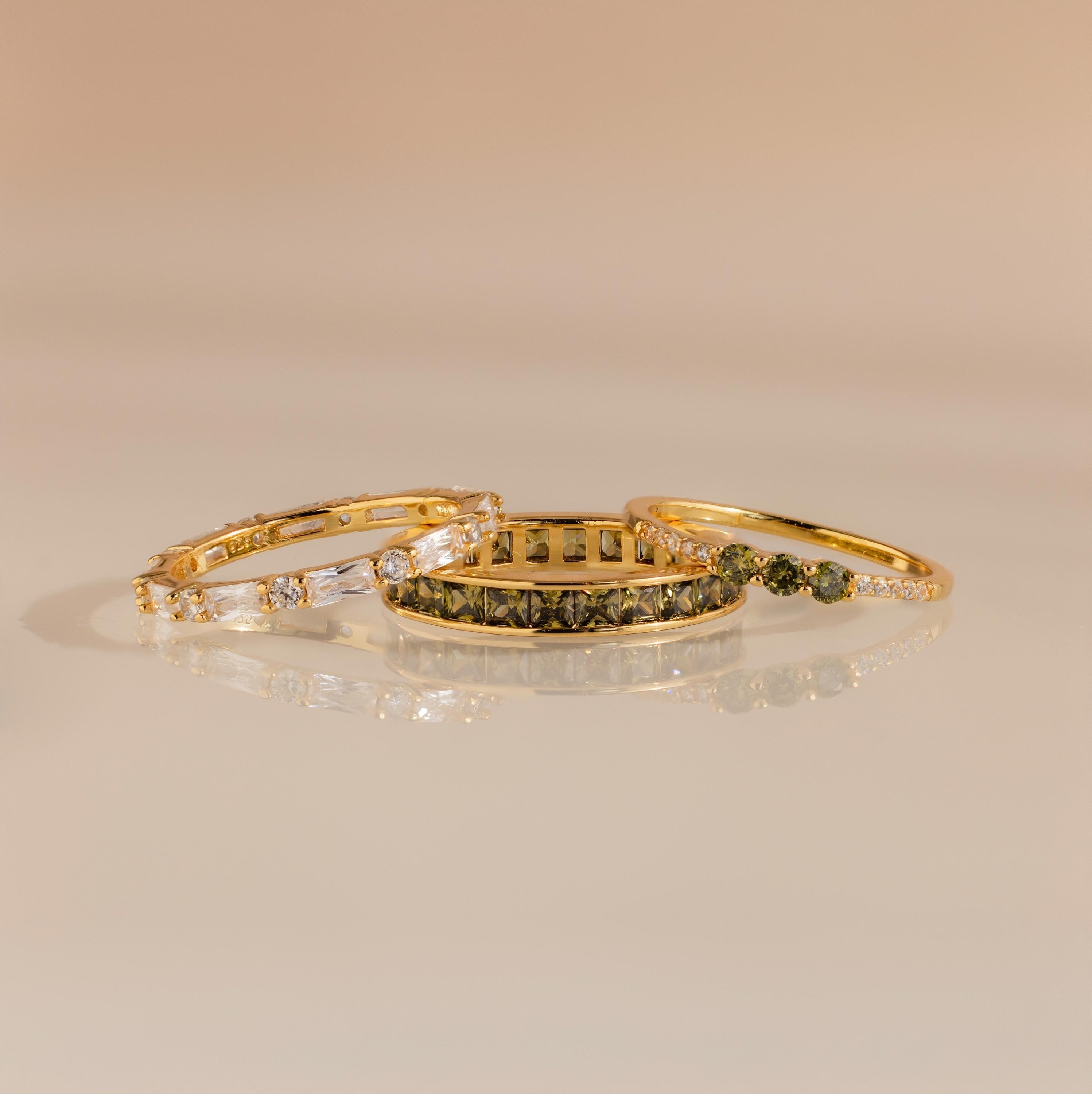 Peridot Ringe Set – Luftli