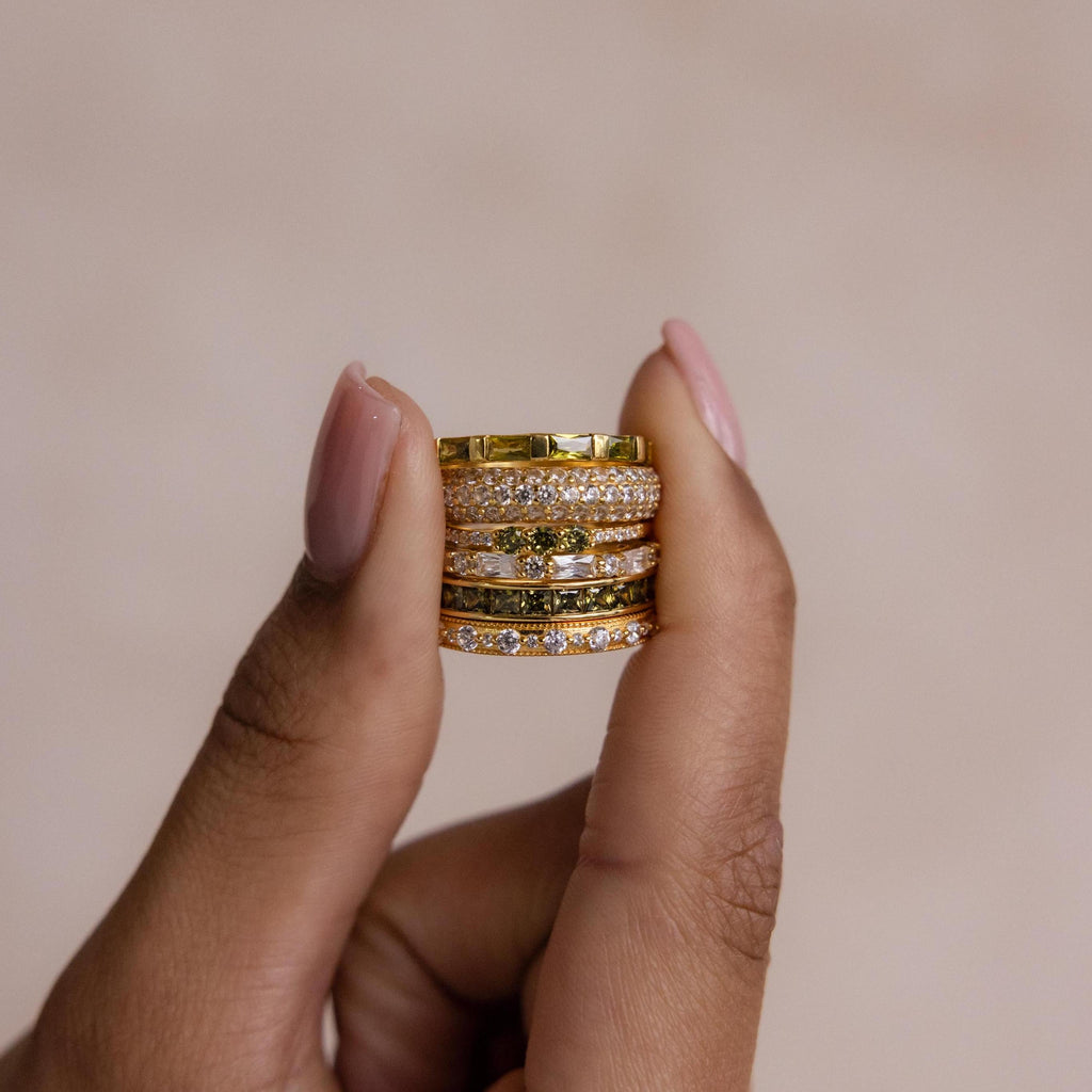 Peridot Ringe Set – Luftli