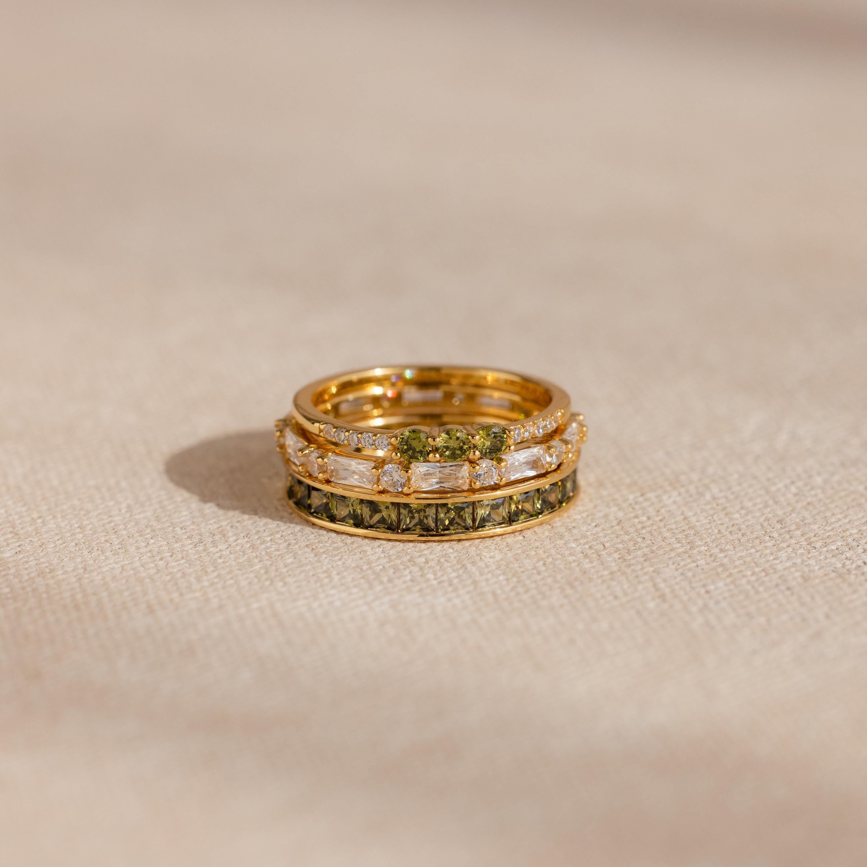 Peridot Ringe Set – Luftli
