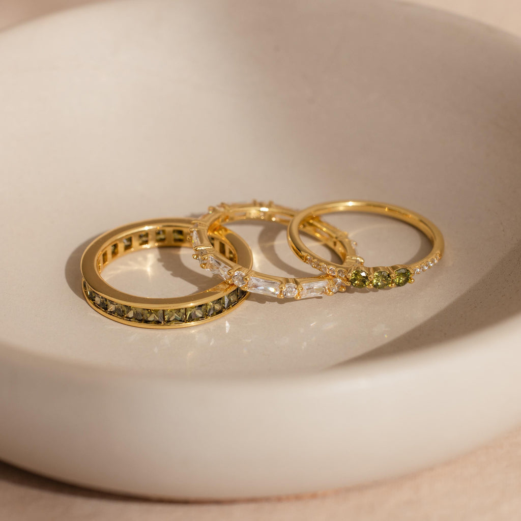 Peridot Ringe Set – Luftli