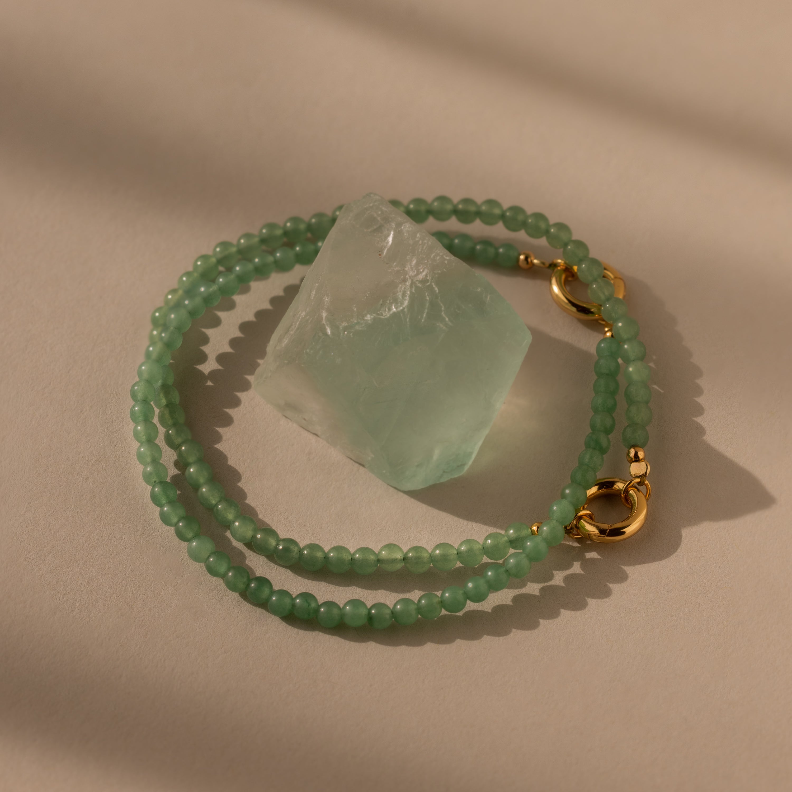 Perlen Jade Charm Armband – Luftli