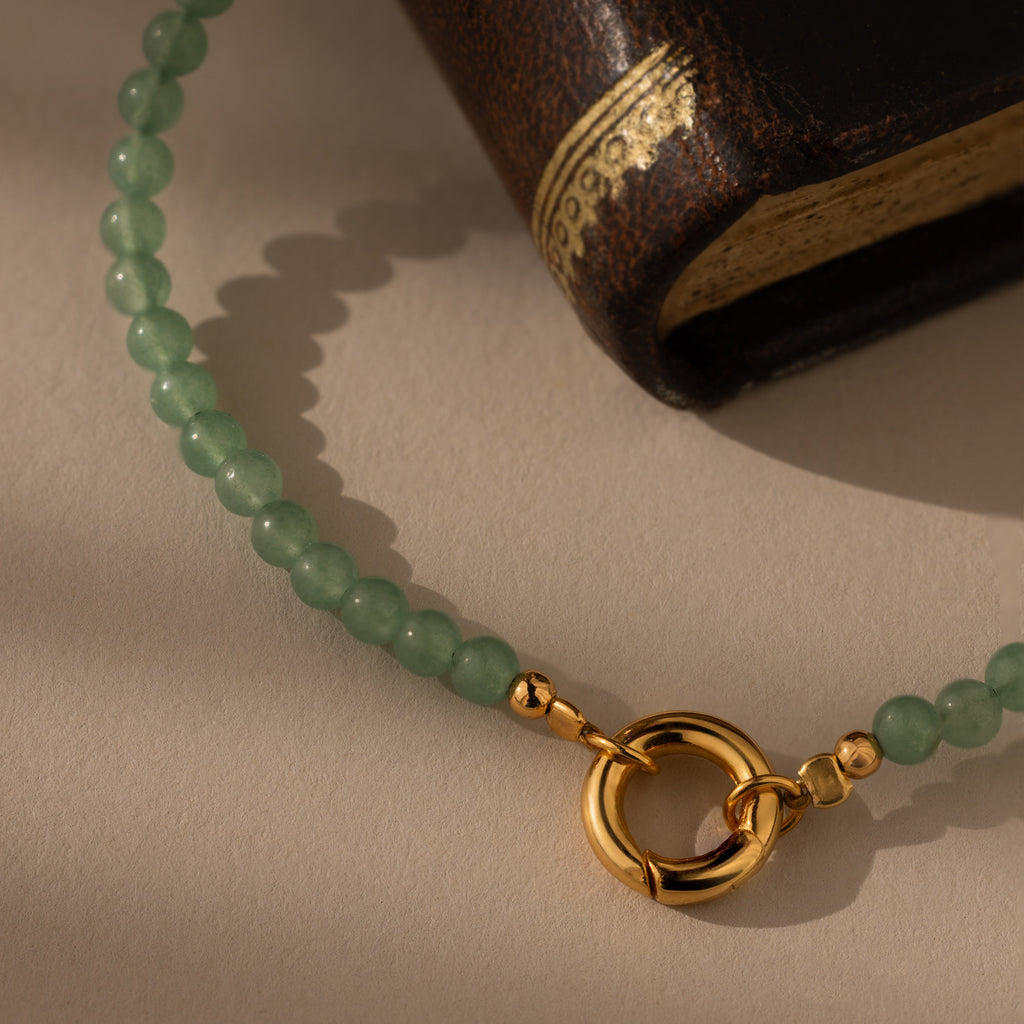 Perlen Jade Charm Armband – Luftli