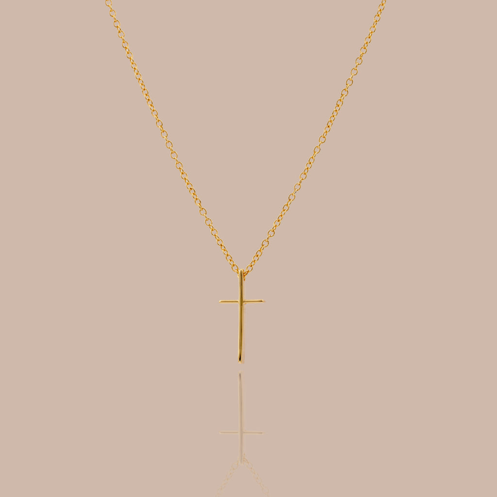 Schmale Kreuz Halskette – Luftli