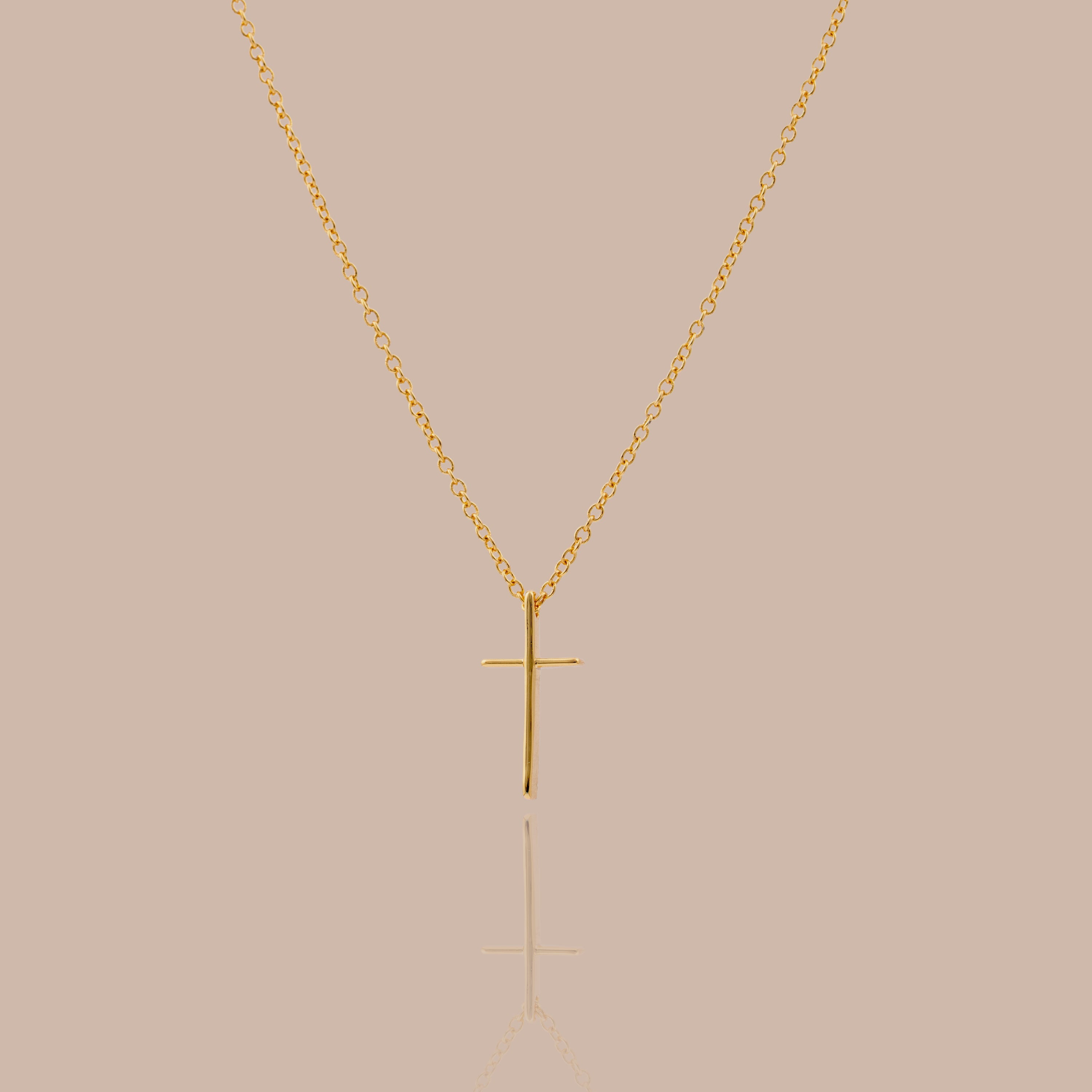 Schmale Kreuz Halskette – Luftli