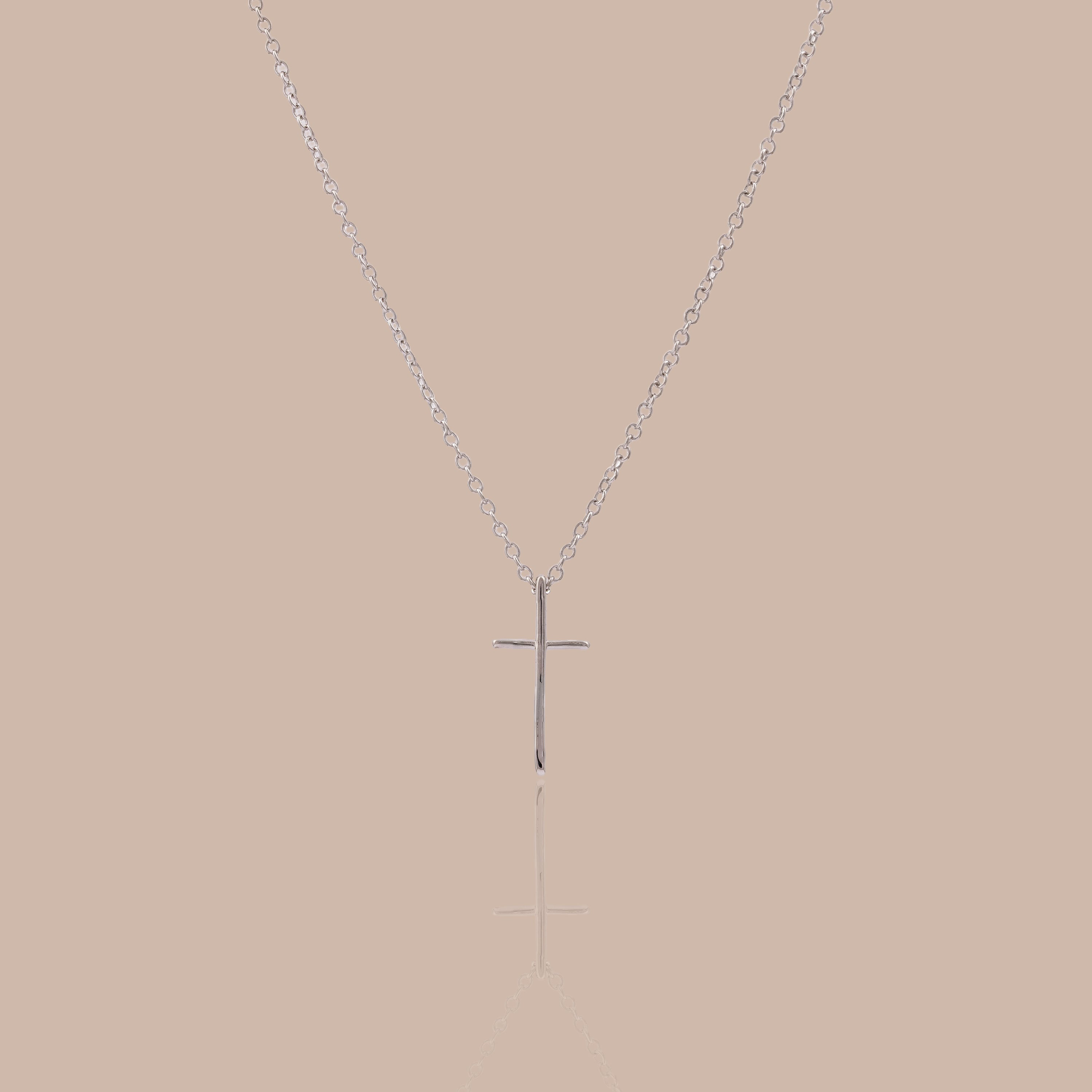 Schmale Kreuz Halskette – Luftli